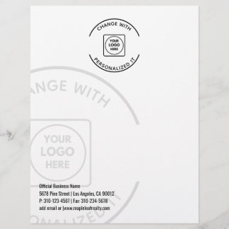 Professional Business Logo Watermark letterhead Briefbogen