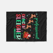 Professional Cancer Sleigher Oncology Nurse Christ Fleecedecke (Vorderseite (Horizontal))
