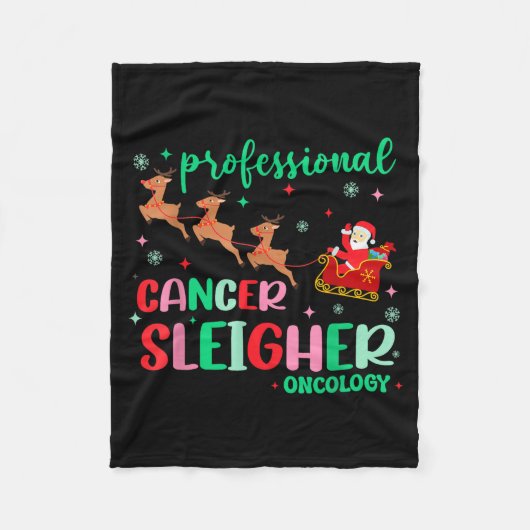 Professional Cancer Sleigher Oncology Nurse Christ Fleecedecke (Vorderseite)