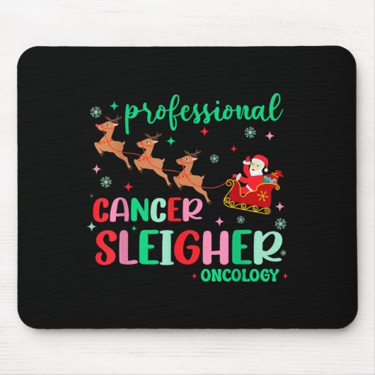 Professional Cancer Sleigher Oncology Nurse Christ Mousepad (Vorne)