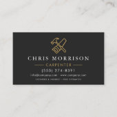 Professional Carpenter QR Code Visitenkarte (Vorderseite)