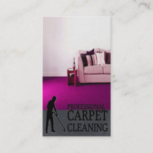 Professional Carpet Cleaning Service Geschäft Card Visitenkarte