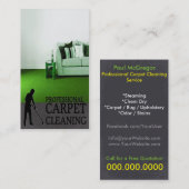 Professional Carpet Cleaning Service Geschäft Card Visitenkarte (Vorne/Hinten)