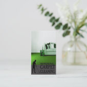 Professional Carpet Cleaning Service Geschäft Card Visitenkarte (Stehend Vorderseite)