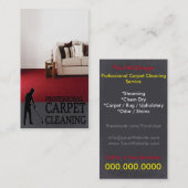 Professional Carpet Cleaning Service Geschäft Card Visitenkarte (Vorne/Hinten)