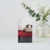 Professional Carpet Cleaning Service Geschäft Card Visitenkarte (Stehend Vorderseite)