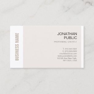 Professional Chic Design Stylish Company Luxe Visitenkarte
