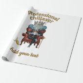 Professional Chillaxer Monkey king Funny Cool App Geschenkpapier (Ungerollt)