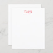 Professional classical calligraphy name custom red (Vorne/Hinten)