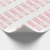 Professional classical calligraphy name custom red geschenkpapier (Ecke)