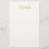 Professional Classical Minimalist Plain Own Name Briefpapier (Vorderseite)