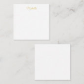 Professional Classical Minimalist Plain Own Name Mitteilungskarte (Vorne/Hinten)