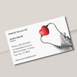 Professional Clean Medical Doctor Business Card Visitenkarte