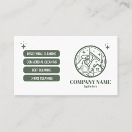Professional Cleaning Service Business Card Visitenkarte