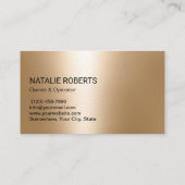 Professional Cleaning Service Teal & Gold Bubbles Visitenkarte (Rückseite)