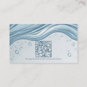 Professional Cleaning Services Soft Blue Accent  Visitenkarte (Rückseite)