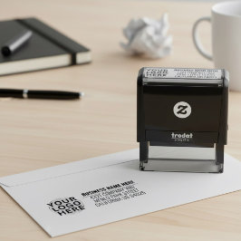 Professional Company Logo, Business Return Address Permastempel