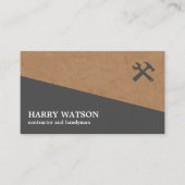 Professional Construction Contractor & Handyman Visitenkarte (Vorderseite)