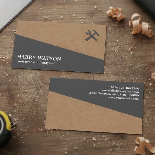 Professional Construction Contractor & Handyman Visitenkarte