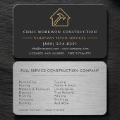 Professional Construction Tradesman Visitenkarte