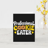 Professional Cookie Eater Cookie Lover Chocolate C Karte (Gelbe Blume)