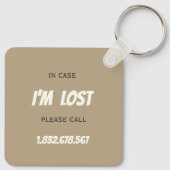 Professional Couch Tester – Cozy Paws Collection Schlüsselanhänger (Rückseite)