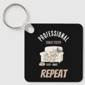 Professional Couch Tester – Cozy Paws Collection Schlüsselanhänger (Vorderseite)