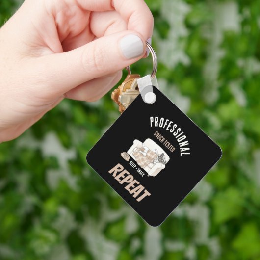 Professional Couch Tester – Cozy Paws Collection Schlüsselanhänger (Hand)