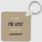 Professional Couch Tester – Cozy Paws Collection Schlüsselanhänger (Rückseite)