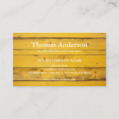 Professional Custom Black Building Construction  Visitenkarte (Rückseite)