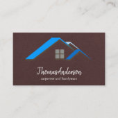 Professional Custom Black Building Construction Visitenkarte (Vorderseite)