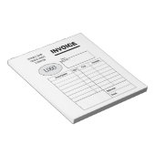 Professional custom business invoice notizblock (angewinkelt)