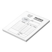 Professional custom business invoice notizblock (Rotiert)