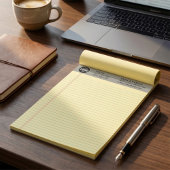 Professional Custom Business Logo Grey Notepad  Notizblock