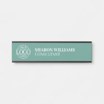 Professional Custom Business Logo Job Title Teal