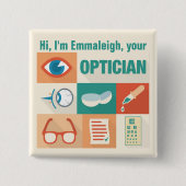 Professional Custom Optician Iconic Design Button (Vorderseite)