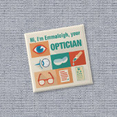 Professional Custom Optician Iconic Design Button