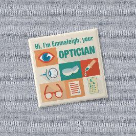 Professional Custom Optician Iconic Design Button