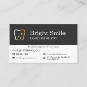 Professional Dental Visit Appointment Reminder Visitenkarte (Vorderseite)