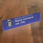 Professional Desk Nameplate Namensplakette (Seite)