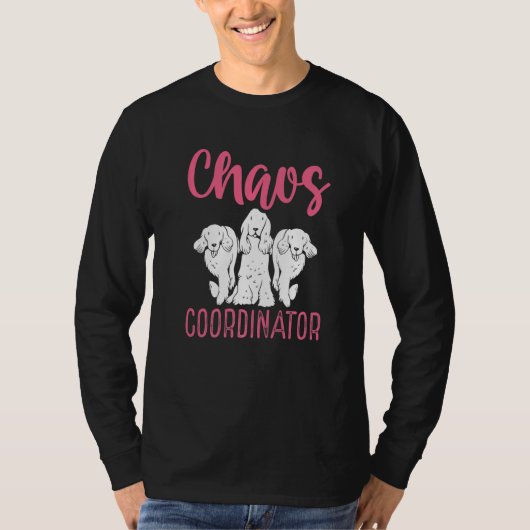 Professional Dog Sitter Chaos Coordinator Dog Wal T-Shirt (Vorderseite)
