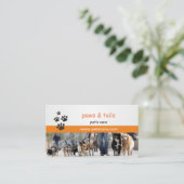 Professional Dog Trainer Business Card Visitenkarte (Stehend Vorderseite)