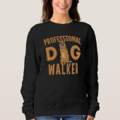 Professional Dog Walker Cute German Shepherd Pet Sweatshirt (Vorderseite)