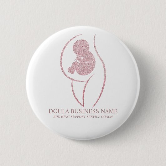 Professional Doula and Pregnancy Nurse Birth Coach Button (Vorderseite)