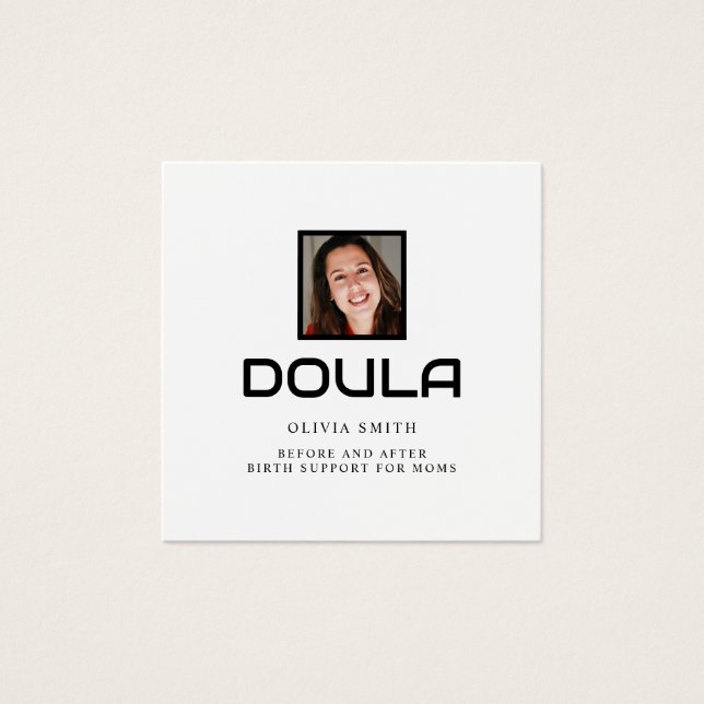 Professional Doula Photo Name Identity Design (Vorderseite)