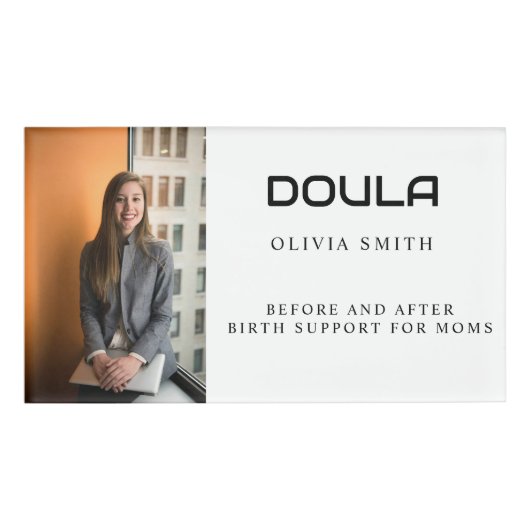 Professional Doula Photo Name Identity Design Namenschild (Vorderseite)