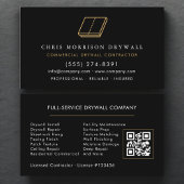 Professional Drywall Contractor QR Code Visitenkarte