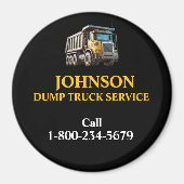 Professional Dump Truck Service Magnet (Vorne)
