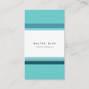 Professional einfacher Blue corporate elegant Visitenkarte