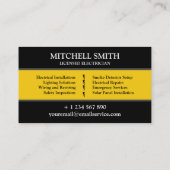 Professional Electrical Contractor - Electrician Visitenkarte (Rückseite)